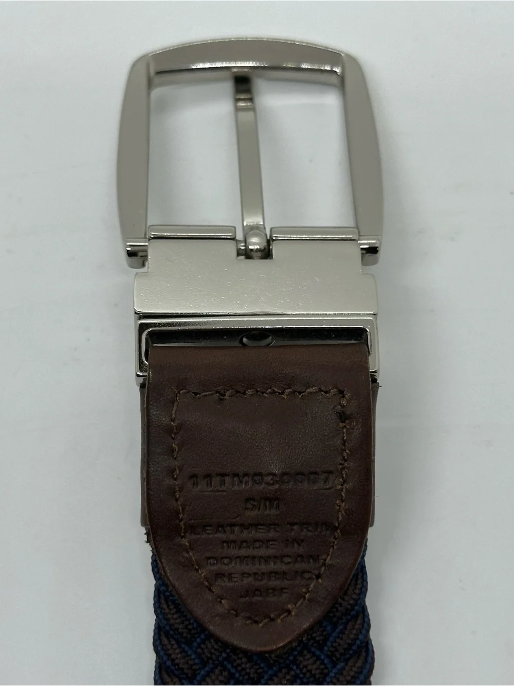 Tommy Bahama Navy Woven Stretch Belt S/M